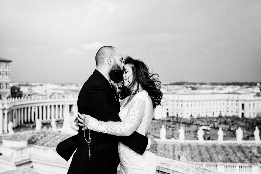 Kristine and Marco, wedding at Vatican in Rome